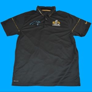 Carolina Panthers Nike Super Bowl 50 Polo Shirt⁣
